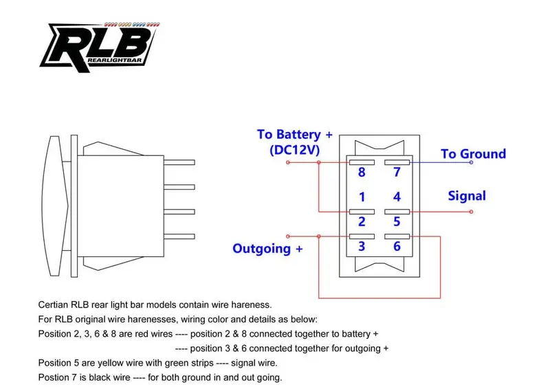 Rlb Motorsports Chase Light Rocker Switch 2