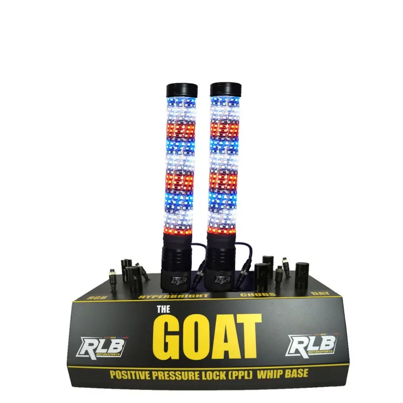 Rlb Motorsports Chubs Bluetooth Fat Rgb Led Whips 1