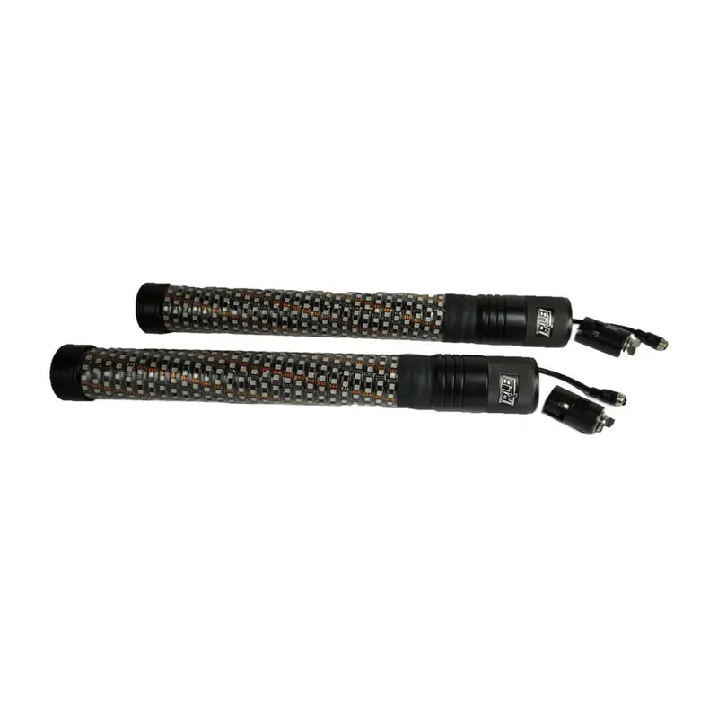 Rlb Motorsports Chubs Bluetooth Fat Rgb Led Whips 2