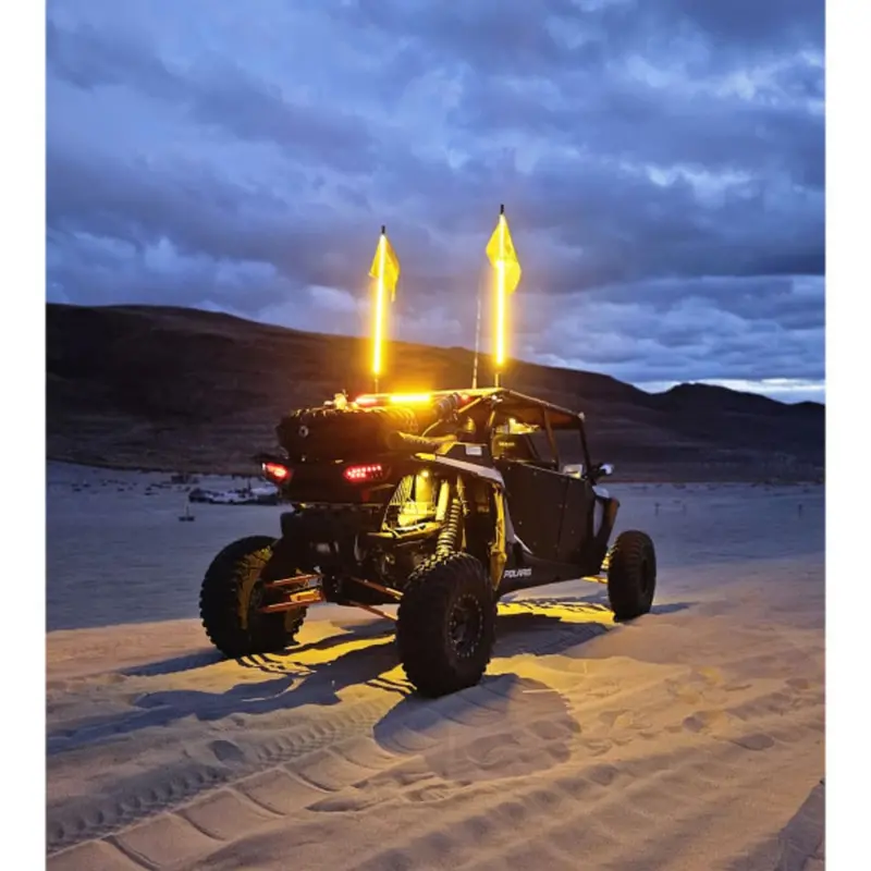 Rlb Motorsports Hyper Bright Solid Color Led Whips - V3 4