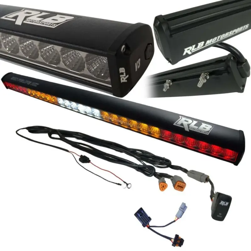 Rlb Motorsports Polaris Ranger Dual Color Led Chase Light - Blue/White 1