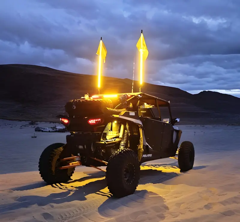 Rlb Motorsports Solid Color Goat Led Hyper Bright Whips 10