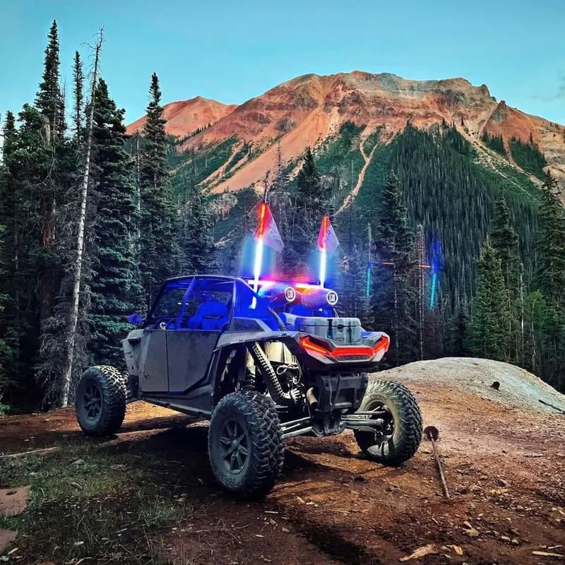 Rlb Motorsports Solid Color Goat Led Hyper Bright Whips 8