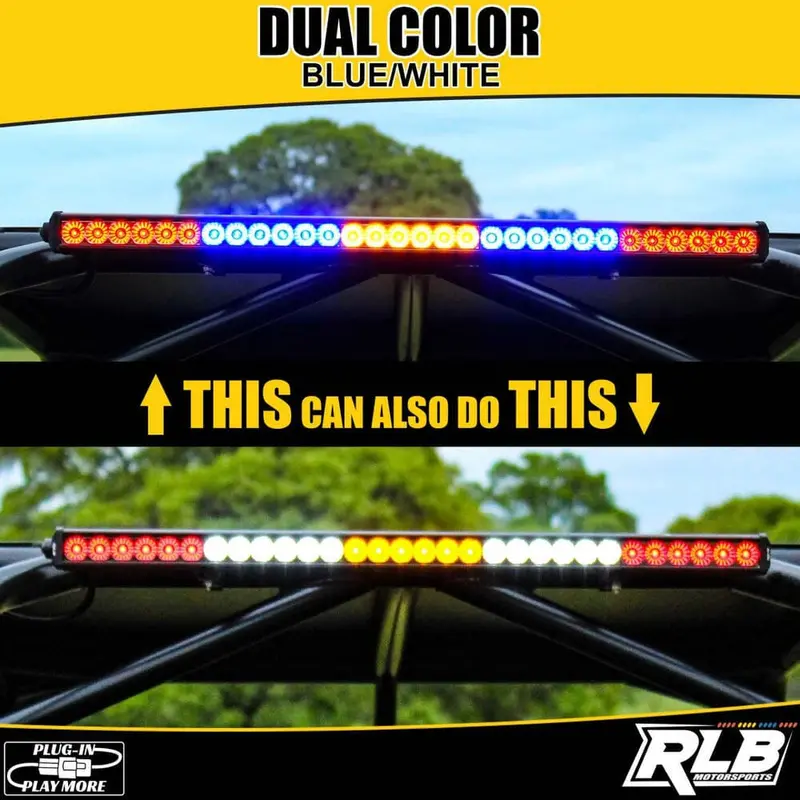 Rlb Motorsports Textron Dual Color Led Chase Light - Blue/White 2