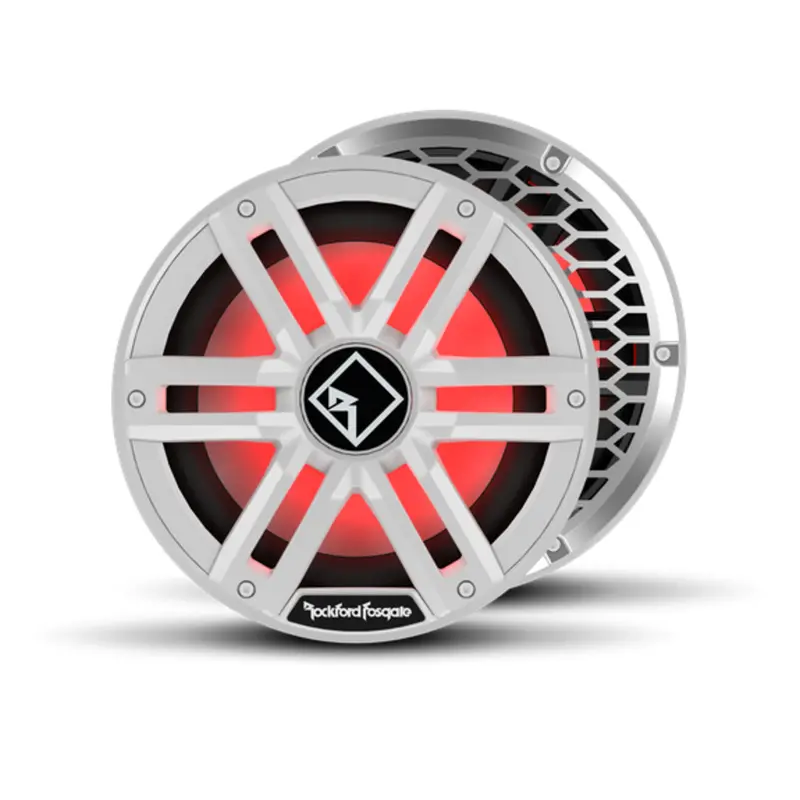 Rockford Fosgate M2 10" Dvc 2Ω Color Optix Sealed Enclosure Marine Subwoofer 1