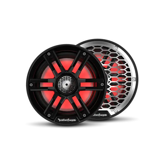Rockford Fosgate M2 6.5" Color Optix Marine 2-Way Speakers - Black 1