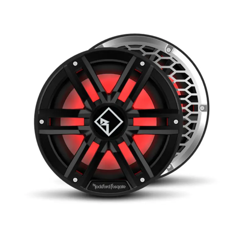 Rockford Fostgate Black M2 10" Dvc 2Ω Color Optix™ Infinite Baffle Marine Subwoofer 1