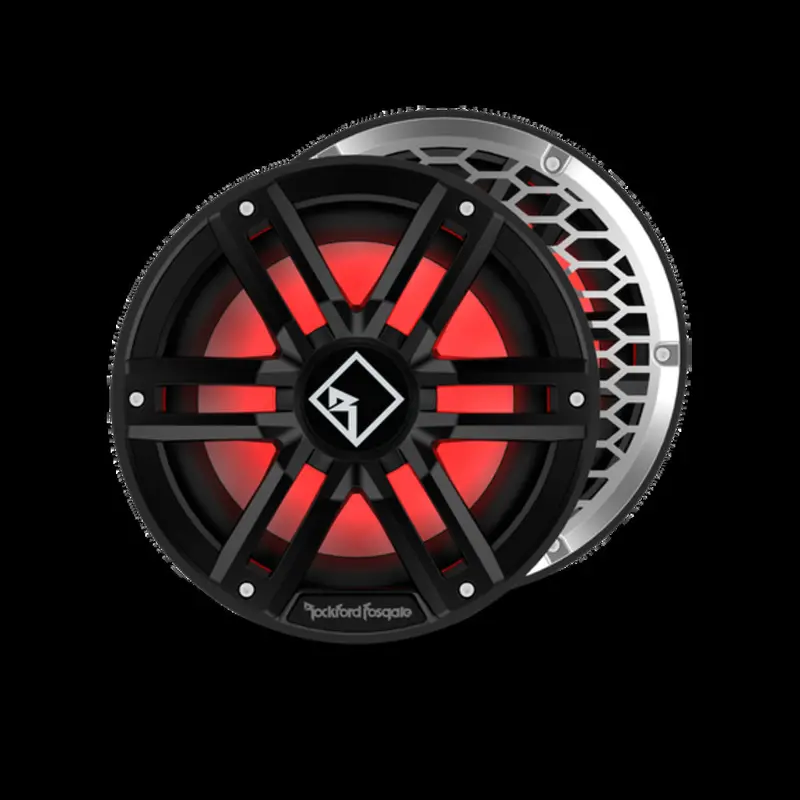 Rockford Fostgate Black M2 10" Dvc 4Ω Color Optix™ Infinite Baffle Marine Subwoofer 1