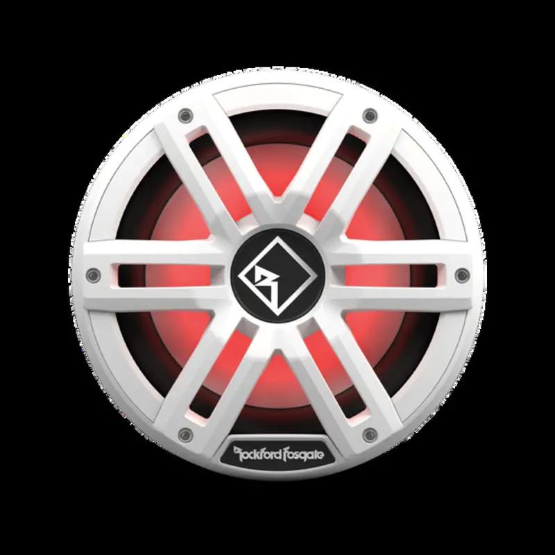 Rockford Fostgate White Gen-2 M2 10" Dvc 4Ω Color Optix Sealed Marine Subwoofer 2