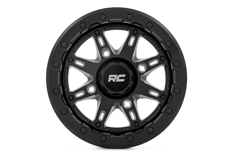 Rough Country 14X7/4X137/+10Mm Utv 94 Series Wheel - Matte Black 1