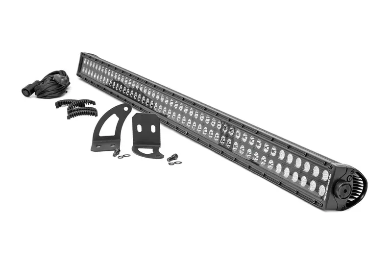 Rough Country Can-Am Defender Max Hd10 50" Black Dual Row Cab Mount Led Light Kit 1