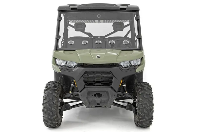 Rough Country Can-Am Defender Scratch Resistant Vented Full Windshield 1
