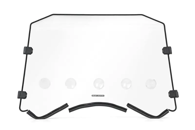Rough Country Can-Am Maverick Scratch Resistant Vented Full Windshield 1