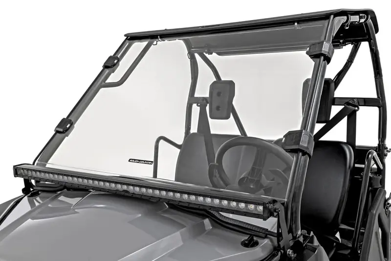 Rough Country Honda Pioneer 520 Scratch Resistant Full Windshield 1
