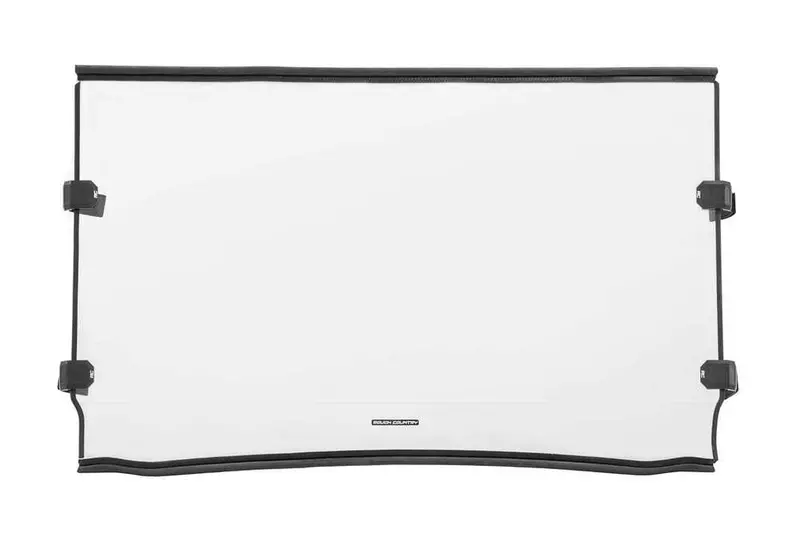 Rough Country Kawasaki Mule Scratch Resistant Full Windshield 1