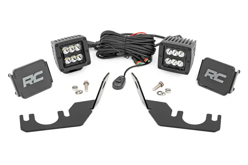 Rough Country Kawasaki Teryx Rear Cage Mount Led Light Kit 1