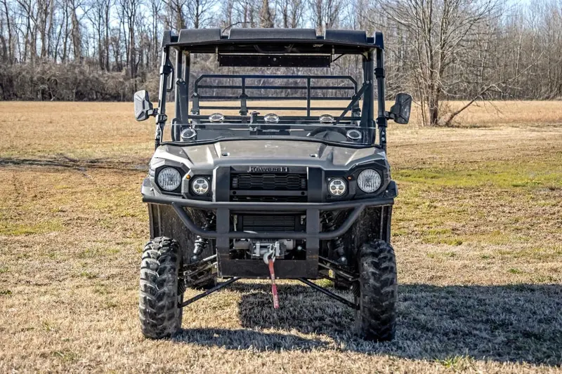 Rough Country Kawvasaki Mule Scratch Resistant Vented Full Windshield 2