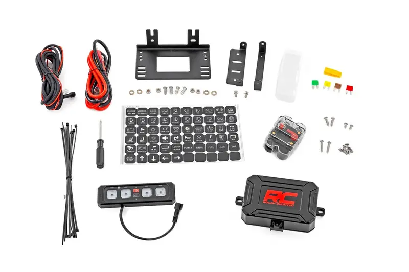 Rough Country Multifunction Modes Rgb Backlit Buttons 4 Gang Switch Panel 1