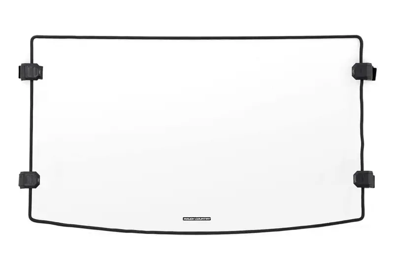 Rough Country Polaris Ranger 1000 Scratch Resistant Vented Full Windshield 1