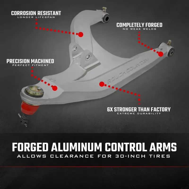 Rough Country Polaris Ranger Xp 1000 High Clearance W/ 2" Forward Offset Aluminum Control Arms 2