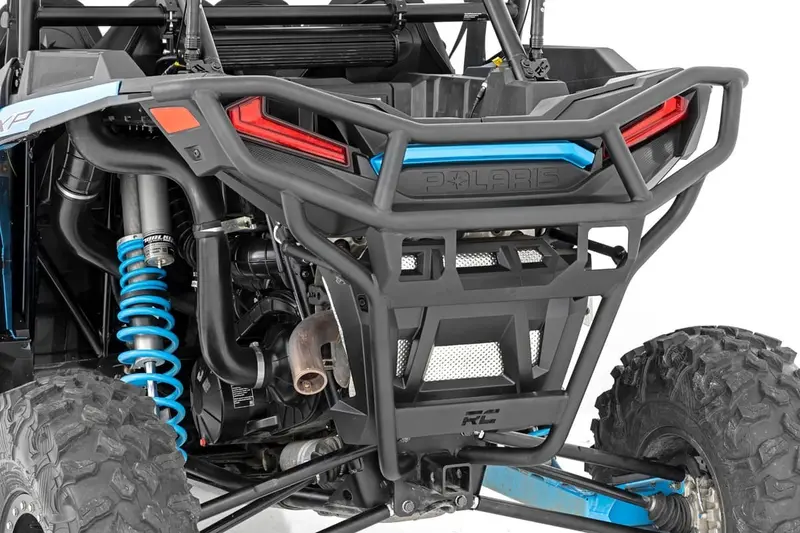 Rough Country Polaris Rzr 1000 Xp Rear Tubular Bumber With Reciever Hitch 1