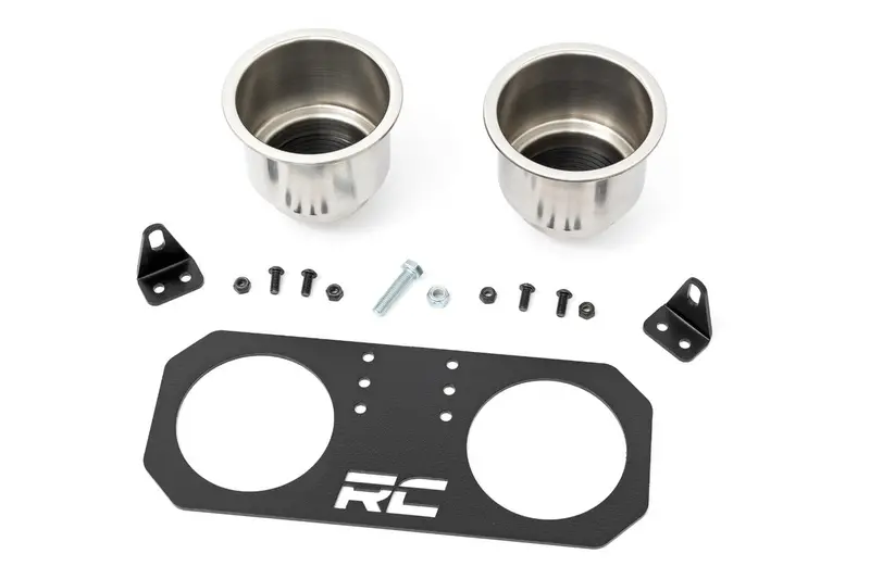 Rough Country Polaris Rzr Passenger Grip Handle Dual Cup Holder 1
