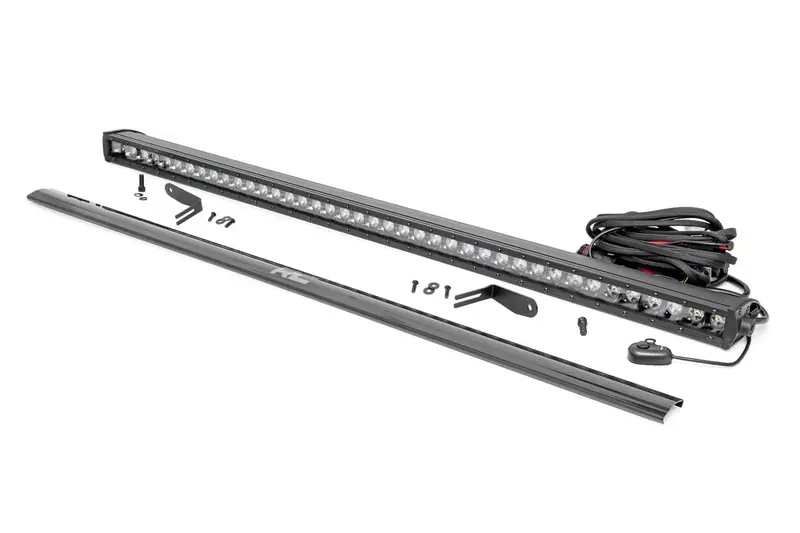 Rough Country Polaris Rzr Turbo S4 Black Series Rear Bracket 30 Inch Curved Led Light Kit 2