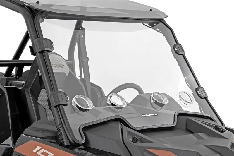 Rough Country Polaris Rzr Xp 1000 Scratch Resistant Vented Full Windshield 1