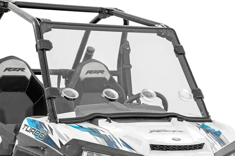 Rough Country Polaris Rzr Xp 1000 Scratch Resistant Vented Full Windshield 1