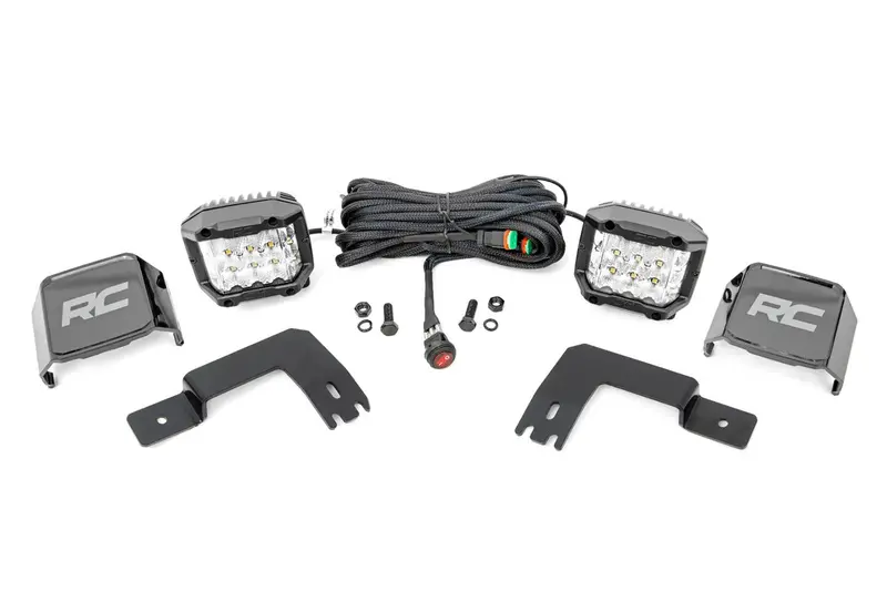 Rough Country Polaris Xpedition 2" Cube Lights Under Bed Mount Led Light Kit 2
