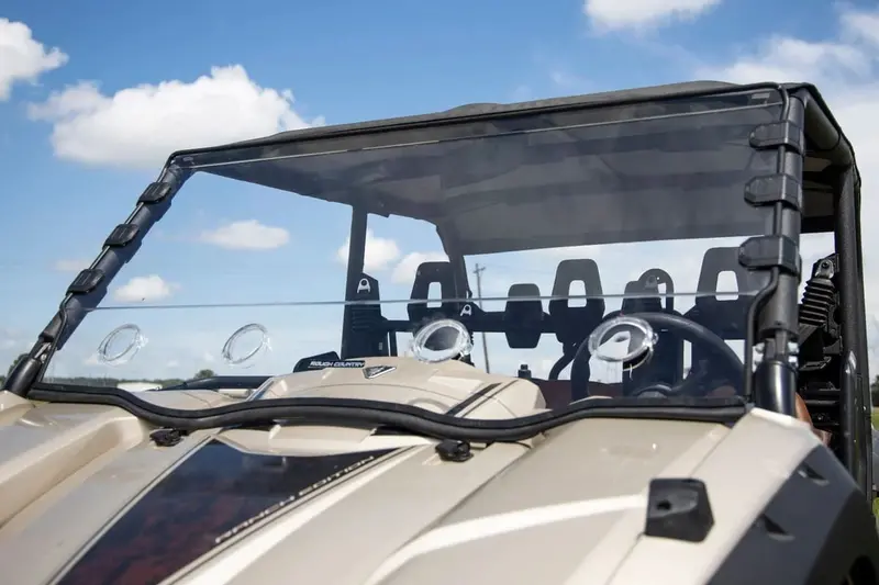 Rough Country Yamaha Viking Eps Scratch Resistant Vented Full Windshield 2