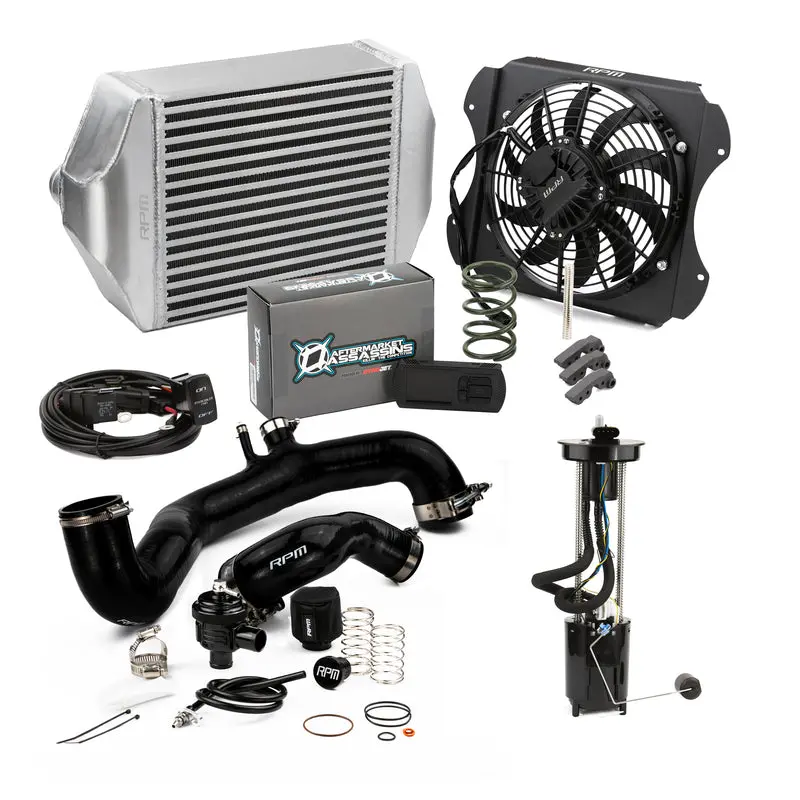 Rpm '20-'22 Can-Am Maverick X3 120Hp To 205Hp Complete Upgrade Kit X3 Big Core Intercooler Kit & Tuner 1