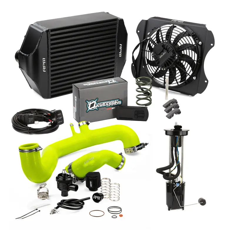 Rpm '20-'22 Can-Am Maverick X3 120Hp To 205Hp Complete Upgrade Kit X3 Big Core Intercooler Kit & Tuner 10