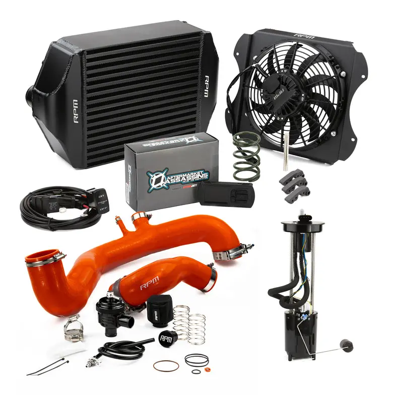 Rpm '20-'22 Can-Am Maverick X3 120Hp To 205Hp Complete Upgrade Kit X3 Big Core Intercooler Kit & Tuner 8