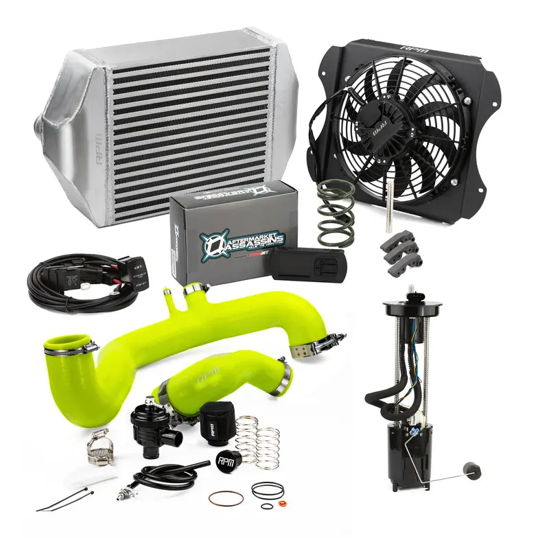 Rpm '20-'22 Can-Am Maverick X3 120Hp To 205Hp Complete Upgrade Kit X3 Big Core Intercooler Kit & Tuner 9