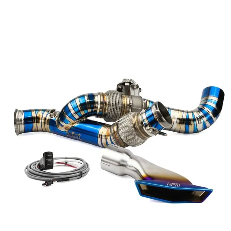 Rpm Can-Am Maverick R Titanium 3" E-Valve Mid Pipe / Electronic Dump Valve 2
