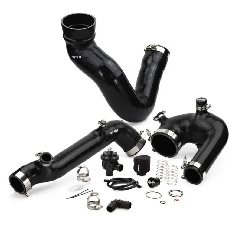 Rpm Polaris Rzr Silicone Intake J-Tube, Charge Tube W/ Bov, & Intake Tube Kit 1