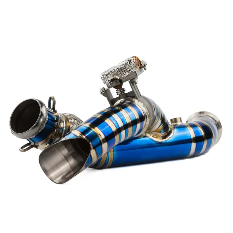 Rpm Powersports Can-Am Maverick R Titanium 3" Side Exit E Valve Down Pipe 2