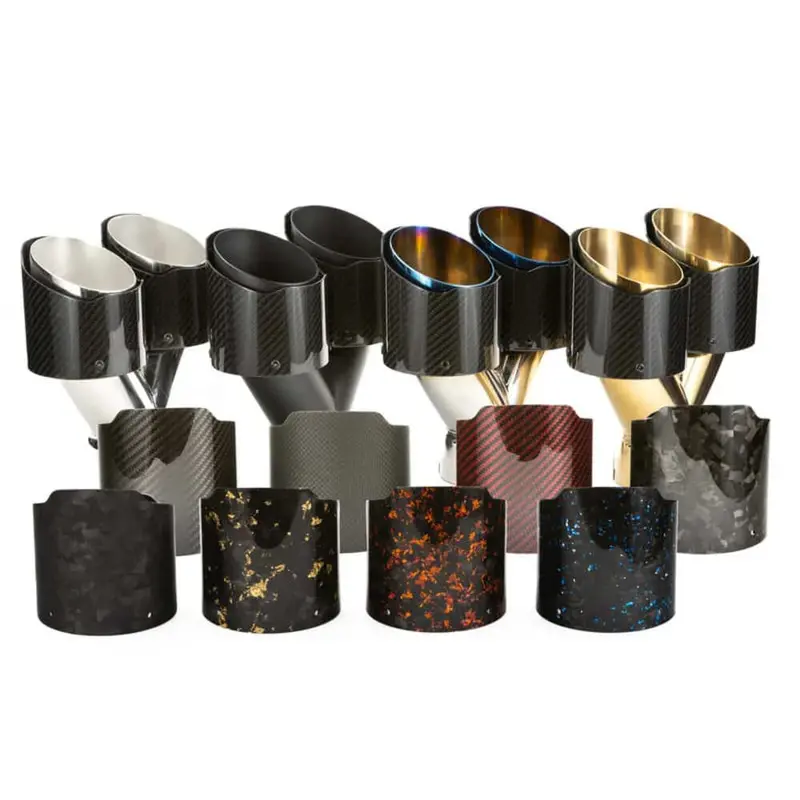 Rpm Speed Utv Carbon / Colored Dual Exhaust Tips 2