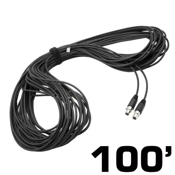 Rugged Radios 100 Ft 3-Pin To 3-Pin Straight Cord For H85 Linkable Headsets 1