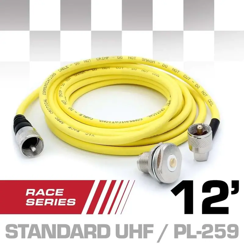 Rugged Radios 12Ft Antenna Coax Cable Kit - Race Series 1