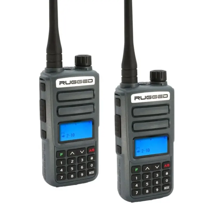 Rugged Radios 2 Pack - Gmr2 Plus Gmrs And Frs Two Way Handheld Radios - Grey 1