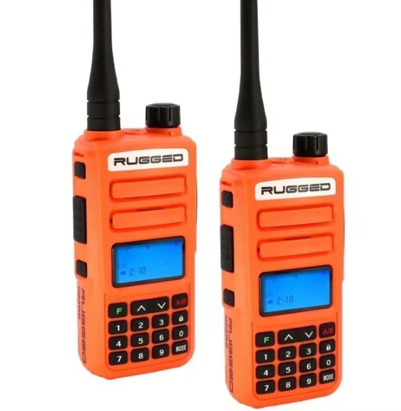 Rugged Radios 2 Pack - Gmr2 Plus Gmrs And Frs Two Way Handheld Radios - Safety Orange 1