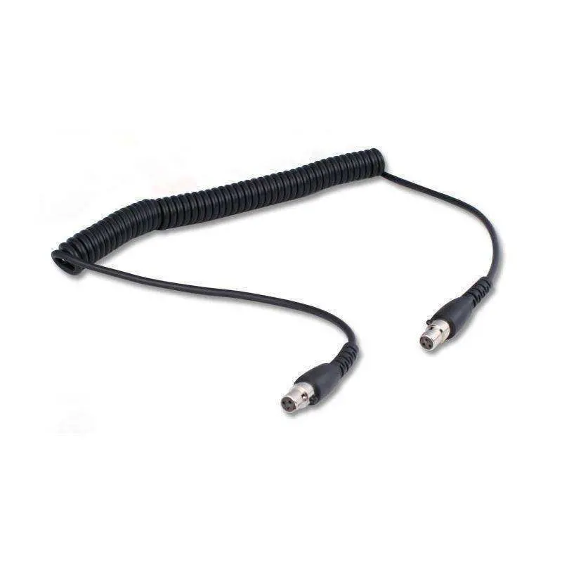 Rugged Radios 3-Pin To 3-Pin Ta3fl Coil Cord For H80 Dual Talk Headsets 1