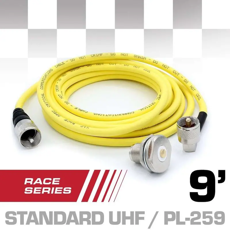 Rugged Radios 9 Ft Antenna Coax Cable Kit - Race Series - By Rugged Radios 1