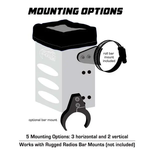 Rugged Radios Aluminum Handheld Radio Box With Universal Mounting 2