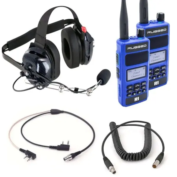 Rugged Radios Bundle - Dual Radio Spotter Headset Kit 1