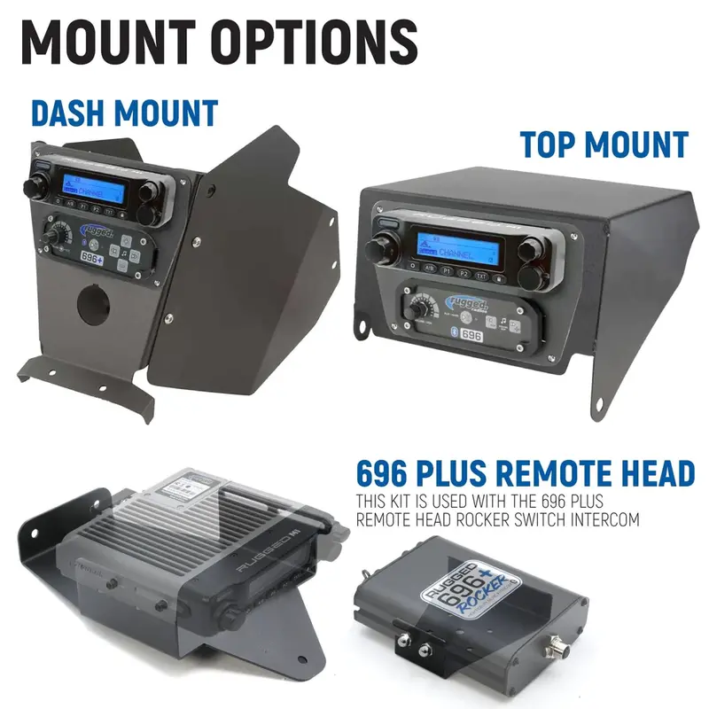 Rugged Radios Can-Am Maverick X3 Complete Communication Kit With Intercom And 2-Way Radio 4