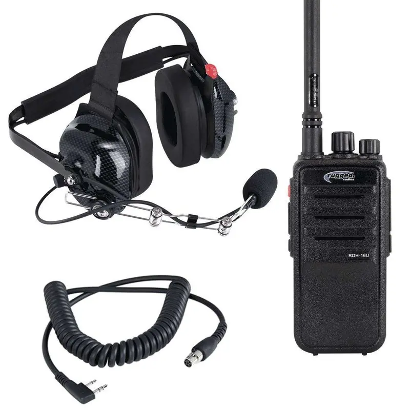 Rugged Radios Crew Chief - H42 Spotter Headset And Rugged Handheld Radio Package 2