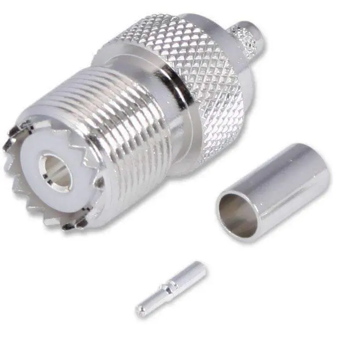 Rugged Radios Crimp On Female Uhf Antenna Connector 1